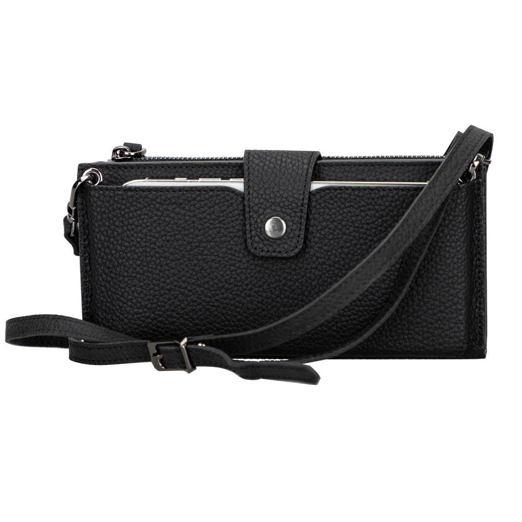 Kaycee Leather Women's Cell Phone Wallet with Strap